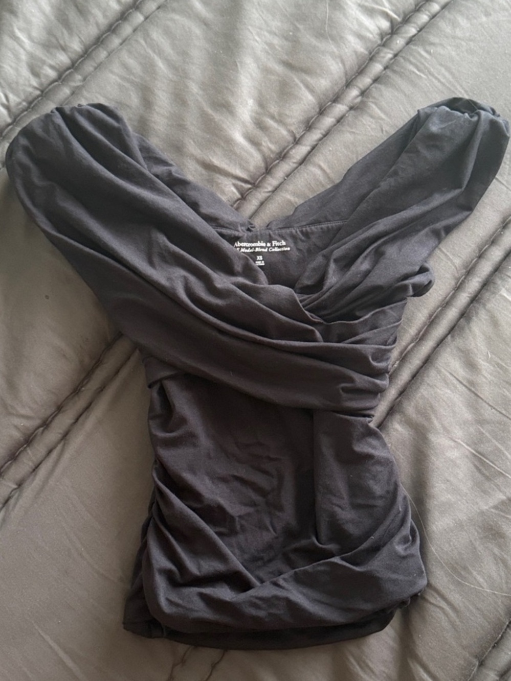 Abercrombie & Fitch Black Draped Camisole